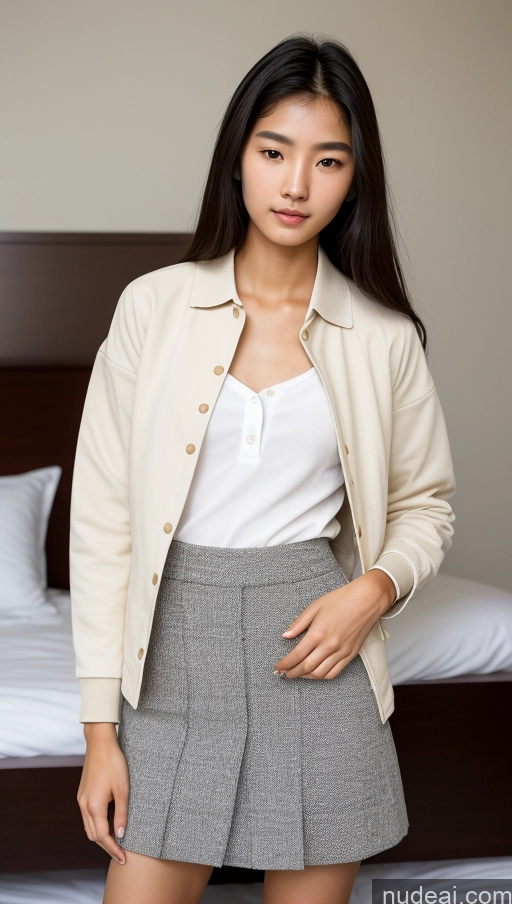 related ai porn images free for Detailed Skin Detail (beta) Long Hair Black Hair Skinny Perfect Body Beautiful Small Tits Small Ass Pubic Hair Korean 18 Model Bedroom Sleeping Polo Shirt Micro Skirt Jacket