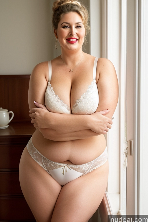 related ai porn images free for Busty Beautiful Big Ass Chubby Thick Fat Big Hips Lipstick 80s Hair Bun Milf Panties Bra Cleavage Huge Boobs Fairer Skin Laughing