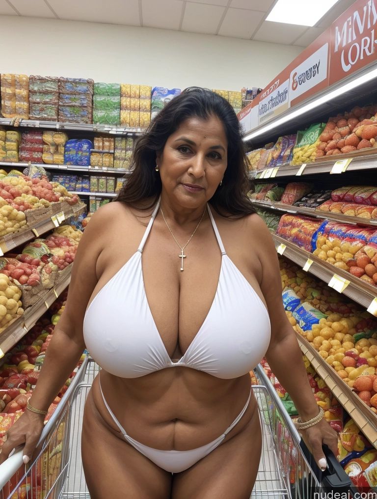 related ai porn images free for One Busty Huge Boobs Thick Tanned Skin Front View Microkini Thong 80s Indian Grocery Milf