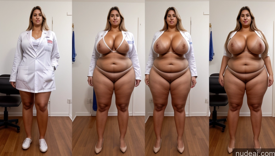 related ai porn images free for Huge Boobs Big Ass Big Hips Long Legs Perfect Body Tall Tanned Skin Pubic Hair 30s Latina Front View T-pose Onoff Partially Nude Cleavage Lab Coat Fat