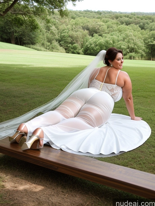 related ai porn images free for Milf Chubby Thick Muscular Big Ass Transparent Wedding High Heels Plank