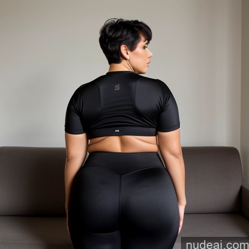 related ai porn images free for 60s Chubby Busty Couch Pixie Serious Back View Big Hips Spandex Shirt Black Hair