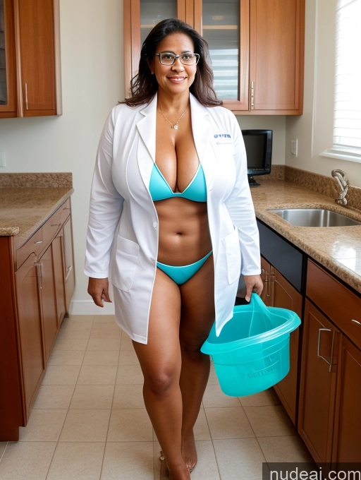 related ai porn images free for One Busty Huge Boobs Thick Tanned Skin Indian Front View Microkini Thong 60s Maid Lab Coat Glasses