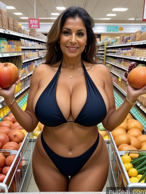 related ai porn images free for One Busty Huge Boobs Thick Tanned Skin Indian Front View Microkini Thong Sexy Face Milf 80s Grocery