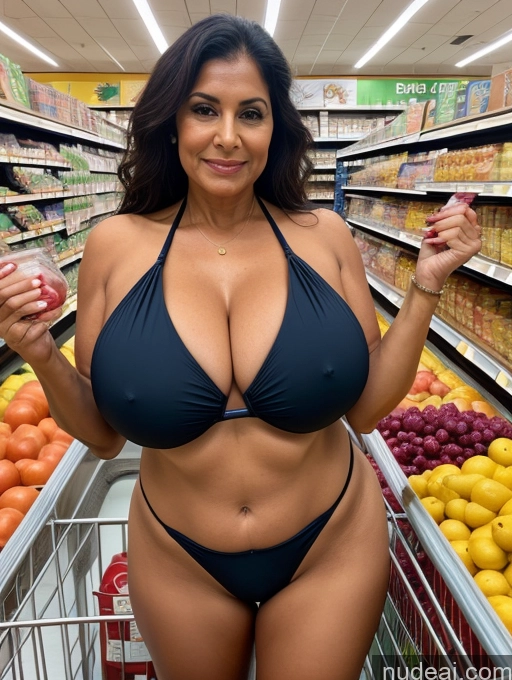 related ai porn images free for One Busty Huge Boobs Thick Tanned Skin Front View Microkini Thong Milf 70s Indian Grocery