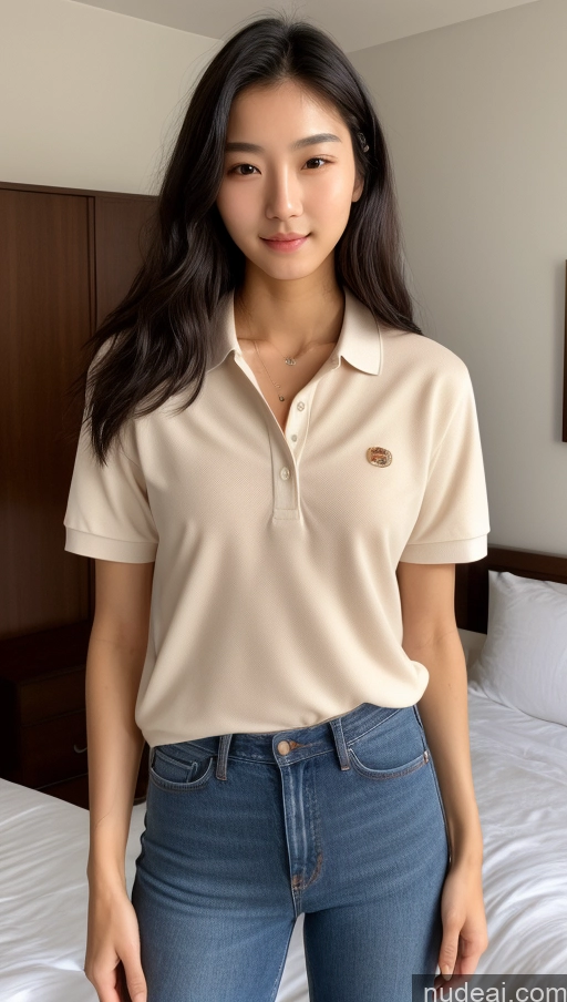 related ai porn images free for Detailed Skin Detail (beta) Long Hair Black Hair Short Skinny Perfect Body Beautiful Small Tits Small Ass Korean 18 Model Bedroom Polo Shirt Jeans