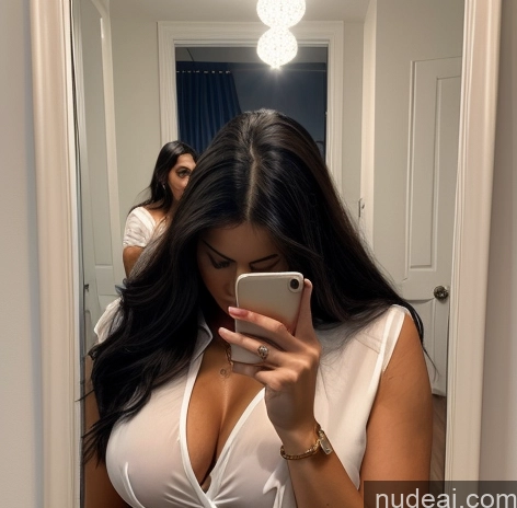 related ai porn images free for Woman Open Forward Big Ass Perfect Body Seductive Long Hair Russian Mirror Selfie Detailed Simple Woman Perfect Boobs 30s Blouse Bright Lighting Front View Black Hair