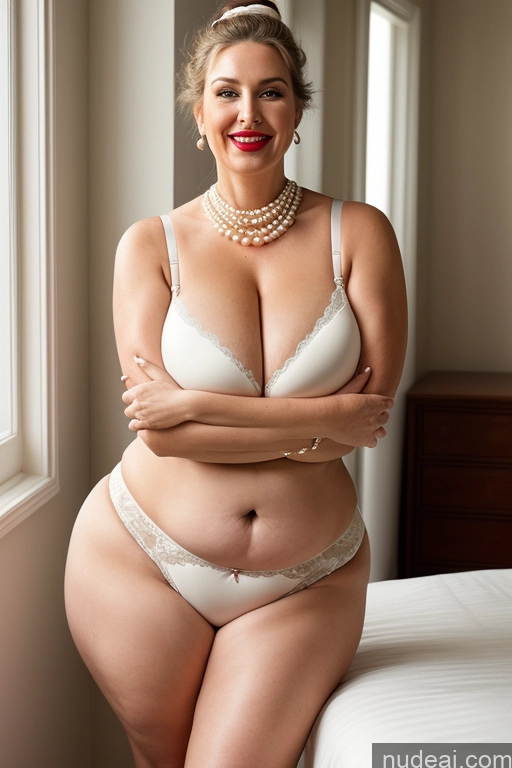 related ai porn images free for Milf Busty Huge Boobs Beautiful Lipstick Big Ass Chubby Thick Fat Big Hips Fairer Skin Laughing Hair Bun 80s Bra Panties Cleavage Pearl Jewelry