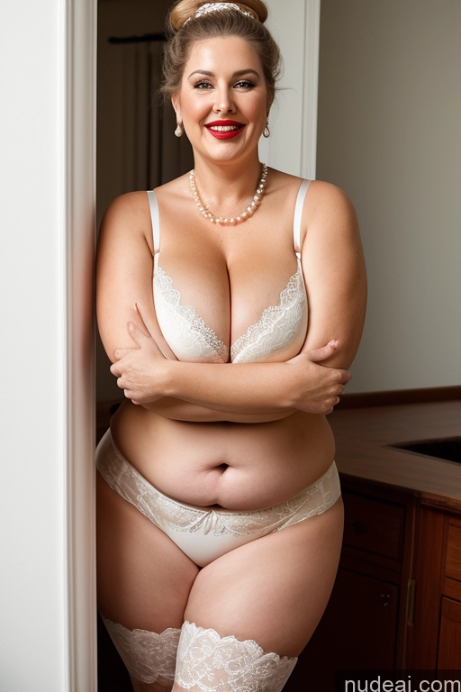 related ai porn images free for Milf Busty Huge Boobs Beautiful Lipstick Big Ass Chubby Thick Fat Big Hips Fairer Skin Laughing Hair Bun 80s Bra Panties Cleavage Pearl Jewelry