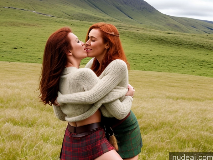 related ai porn images free for Perfect Boobs Beautiful Skinny Abs Perfect Body 20s Ginger Irish Meadow Kilt Sweater Sexy Face Several Carry On Back Hug From Behind Kisses Miss Universe Model Orgasm Seductive Huge Tits, Hard Nipples