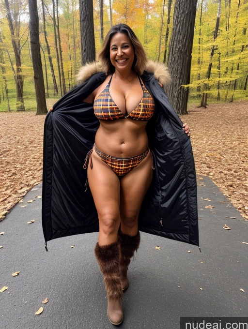 related ai porn images free for One Busty Huge Boobs Thick Tanned Skin 60s Laughing Native American Front View Microkini Thong Lumberjack Parka Halloween