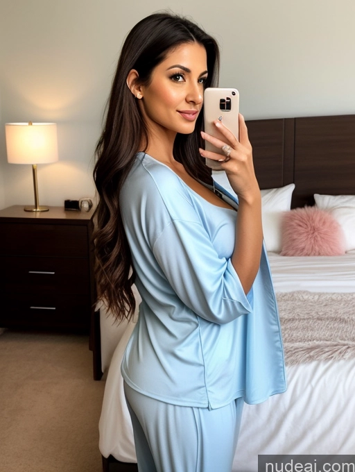 related ai porn images free for Woman Perfect Boobs Big Ass 20s Sexy Face Brunette Long Hair Brazilian Pajamas Bedroom Side View Mirror Selfie