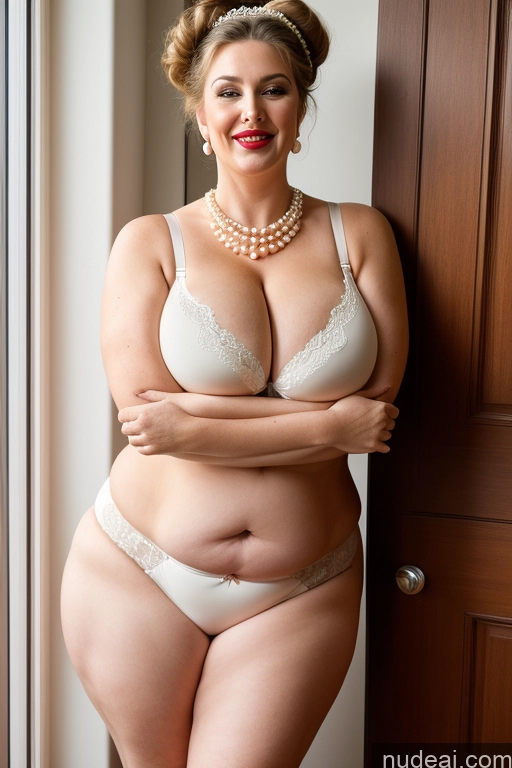 related ai porn images free for Milf Busty Huge Boobs Beautiful Lipstick Big Ass Chubby Thick Fat Big Hips Fairer Skin 80s Bra Panties Cleavage Pearl Jewelry Hair Bun Laughing