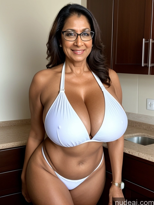 related ai porn images free for Milf One Busty Huge Boobs Thick Tanned Skin Indian Microkini Thong 60s Maid Sexy Face Glasses Lab Coat
