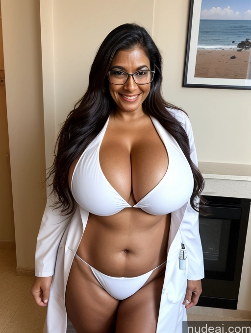 related ai porn images free for One Busty Huge Boobs Thick Tanned Skin 60s Laughing Front View Microkini Thong Maid Indian Glasses Lab Coat Doctor