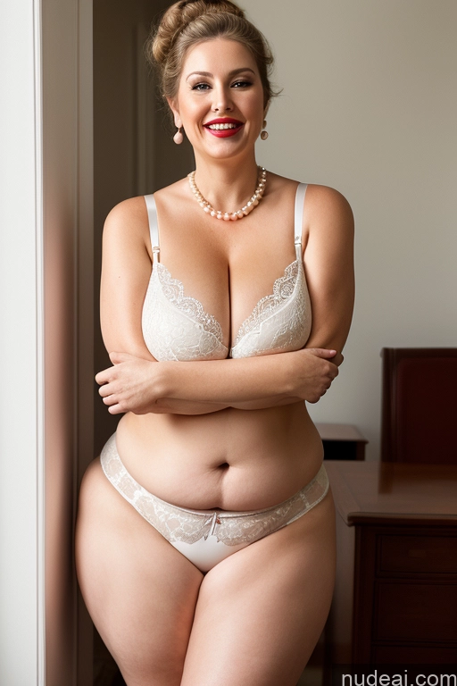 related ai porn images free for Milf Busty Huge Boobs Beautiful Lipstick Big Ass Chubby Thick Fat Big Hips Fairer Skin 80s Bra Panties Cleavage Pearl Jewelry Hair Bun Laughing