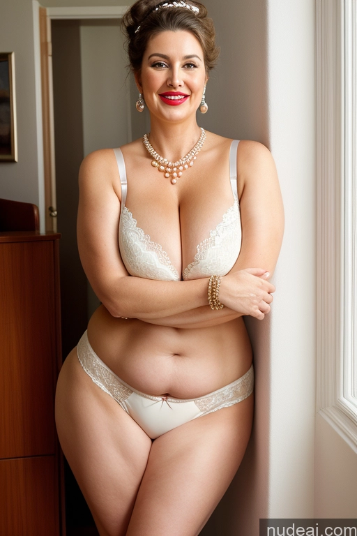 related ai porn images free for Milf Busty Huge Boobs Beautiful Lipstick Big Ass Chubby Thick Fat Big Hips Fairer Skin 80s Bra Panties Cleavage Pearl Jewelry Hair Bun Laughing