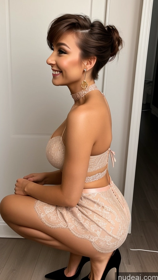 related ai porn images free for One Busty Perfect Boobs Small Ass Perfect Body Happy Sexy Face Brunette Choker High Heels Dress Sundress Bright Lighting Lingerie Model 20s Mini Skirt Squatting Side View Czech Pixie