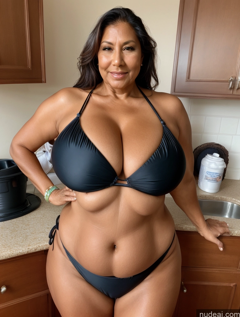 related ai porn images free for One Busty Huge Boobs Thick Tanned Skin Front View Microkini Thong 60s Native American Sexy Face Maid