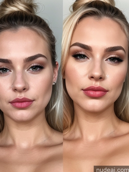 related ai porn images free for Beautiful Lipstick Pouting Lips 20s Blonde Ponytail Close-up View Detailed Cumshot