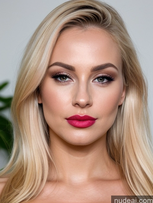 related ai porn images free for Close-up View Detailed Beautiful Lipstick Blonde 30s Pouting Lips