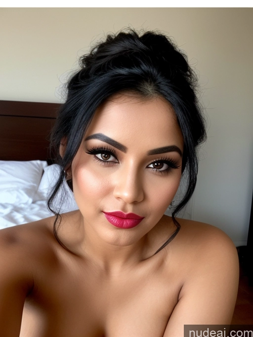 related ai porn images free for Close-up View Detailed Beautiful Lipstick 30s Pouting Lips Perfect Boobs Black Hair Indian