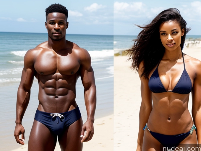 related ai porn images free for Woman + Man Beach Sexy Face Bikini Abs Muscular Skinny Small Ass Perfect Boobs Beautiful African 20s