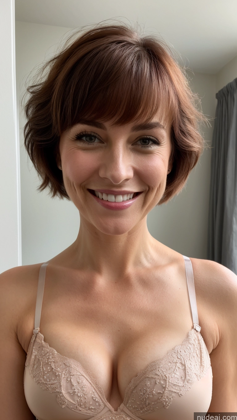 related ai porn images free for Model One Small Tits Skinny Pixie Close-up View Bra Cleavage Detailed 50s Happy