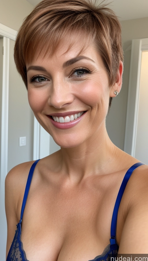related ai porn images free for Model One Small Tits Skinny Pixie Close-up View Bra Cleavage Detailed 50s Happy