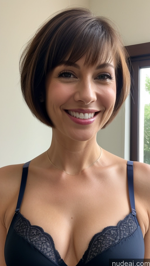 related ai porn images free for Model One Small Tits Skinny Close-up View Bra Cleavage Detailed 50s Happy Short Hair