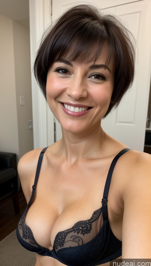 related ai porn images free for Model One Small Tits Skinny Close-up View Bra Cleavage Detailed 50s Happy Black Hair Pixie