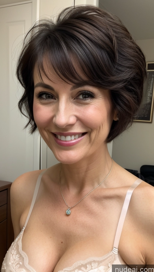 related ai porn images free for One Small Tits Skinny Close-up View Bra Cleavage Detailed Happy Black Hair Pixie Milf