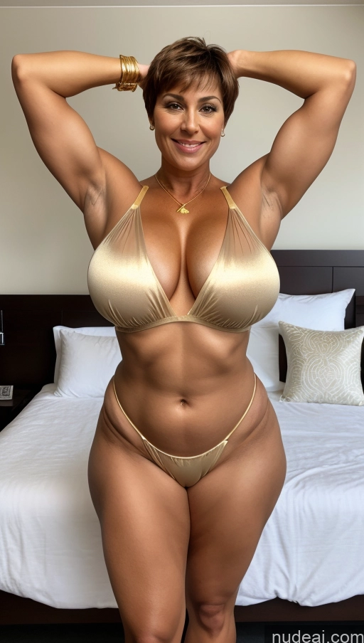 related ai porn images free for Bodybuilder Busty Big Ass Chubby Big Hips Pubic Hair Tanned Skin 60s Ginger Short Hair German Bedroom Front View Bathrobe Transparent Gold Jewelry