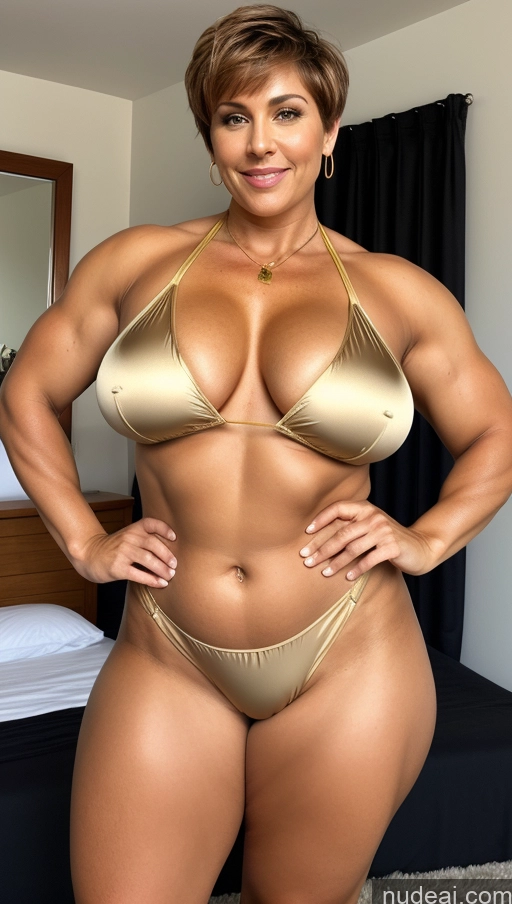 related ai porn images free for Bodybuilder Busty Big Ass Chubby Big Hips Pubic Hair Tanned Skin 60s Ginger Short Hair German Bedroom Front View Bathrobe Transparent Gold Jewelry