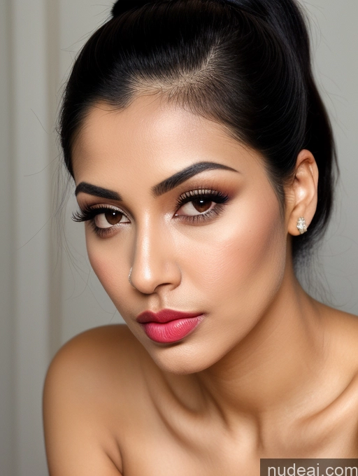 related ai porn images free for 30s Pouting Lips Black Hair Close-up View Detailed Indian Ponytail