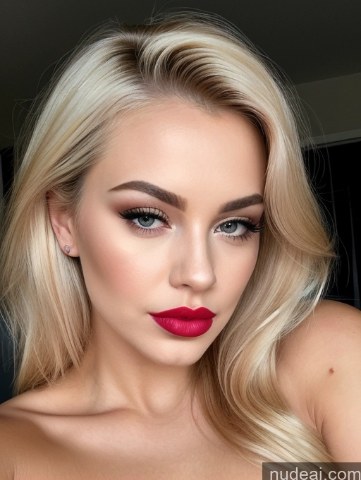 related ai porn images free for Close-up View Detailed Pouting Lips 20s Blonde Lipstick