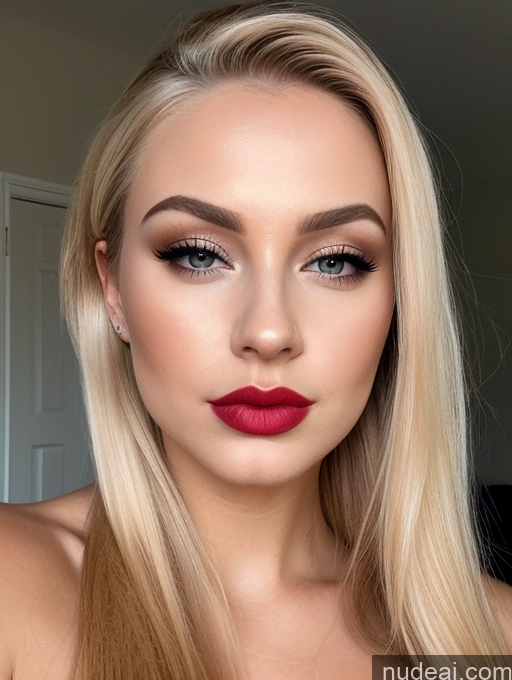 related ai porn images free for Close-up View Detailed Pouting Lips 20s Blonde Lipstick