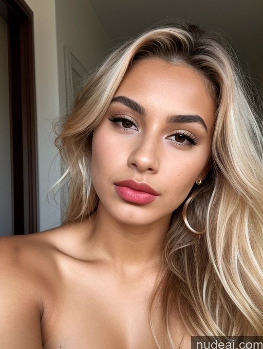 related ai porn images free for Close-up View Detailed Pouting Lips Blonde Lipstick Messy Tanned Skin 18 British