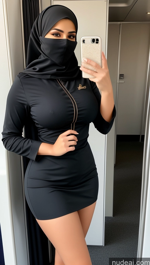 related ai porn images free for Busty Perfect Boobs Beautiful Big Hips Thick Perfect Body 18 Seductive Arabic Front View Niqab Flight Attendant