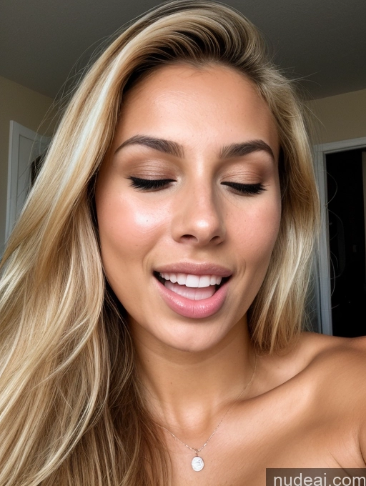 related ai porn images free for Woman Perfect Boobs 18 Orgasm Blonde Long Hair British Bedroom Detailed Perfect Body Tanned Skin Sexy Face Close-up View Cumshot