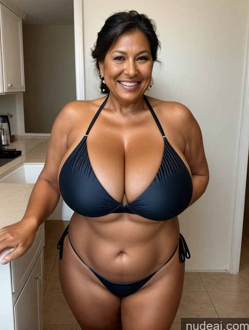 related ai porn images free for One Busty Huge Boobs Thick Tanned Skin Native American Front View Microkini Thong 60s Laughing Maid