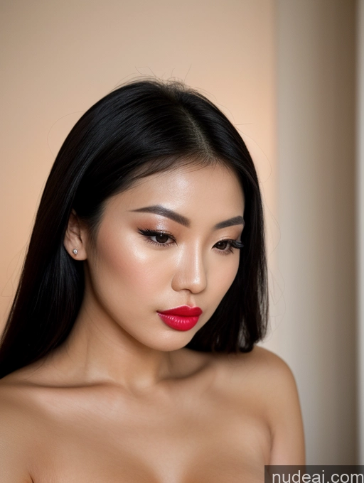 related ai porn images free for Pouting Lips Black Hair Asian Close-up View Detailed Beautiful Lipstick