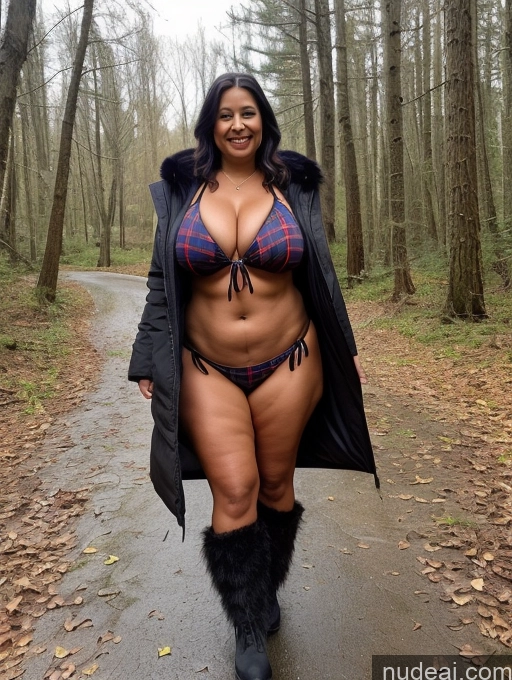 related ai porn images free for One Busty Huge Boobs Thick Tanned Skin 60s Laughing Native American Front View Microkini Thong Lumberjack Parka Witch