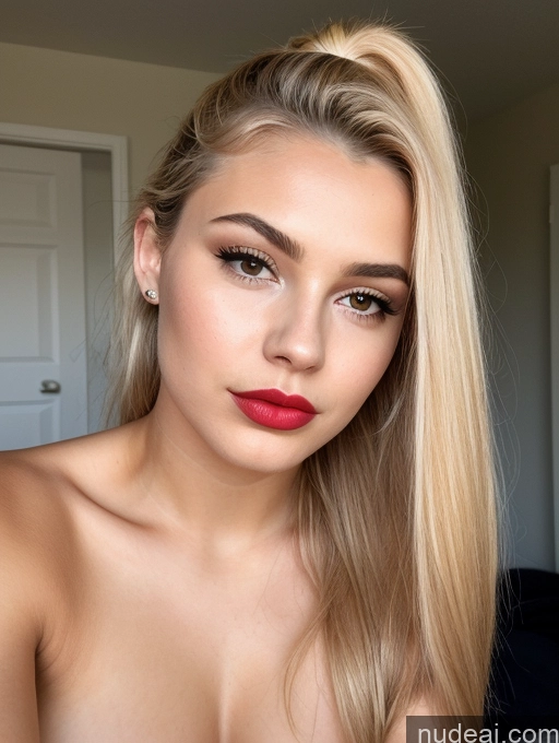 related ai porn images free for Lipstick Blonde Ponytail Pouting Lips Beautiful 18 Close-up View Black