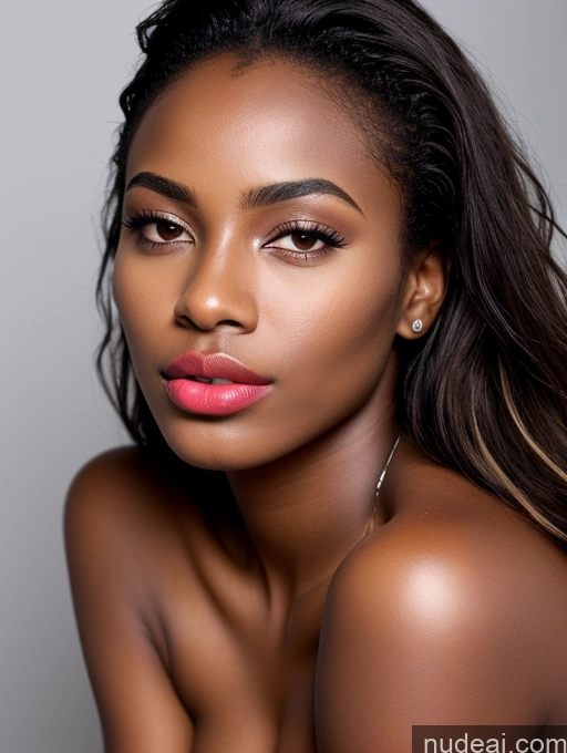 related ai porn images free for Lipstick Blonde Pouting Lips Beautiful 18 Close-up View African Detailed Tanned Skin Messy
