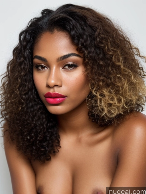 related ai porn images free for Lipstick Blonde Pouting Lips Beautiful 18 Close-up View Detailed Tanned Skin Black Long Hair