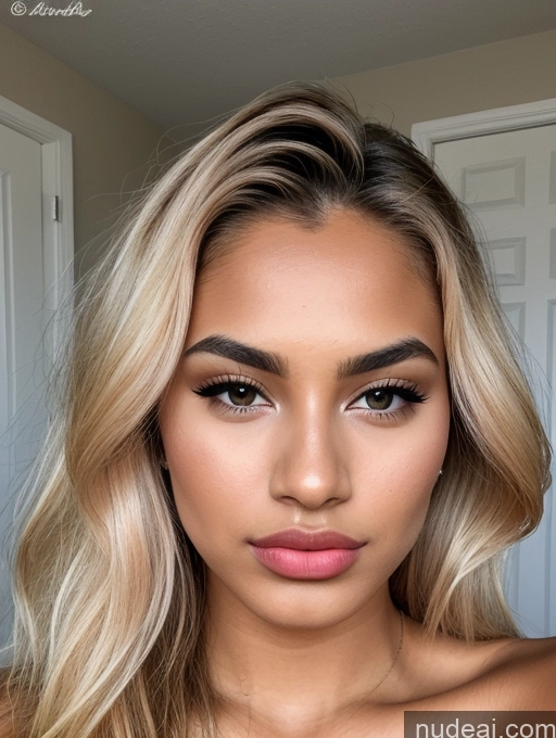 related ai porn images free for Lipstick Blonde Pouting Lips Beautiful 18 Detailed Tanned Skin Black Long Hair
