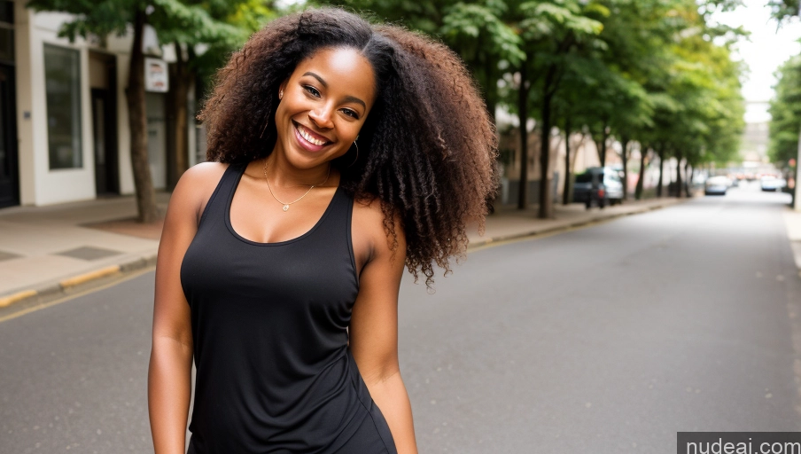 related ai porn images free for Woman One Thick Happy Long Hair Black Tank Top 30s Soft + Warm Street
