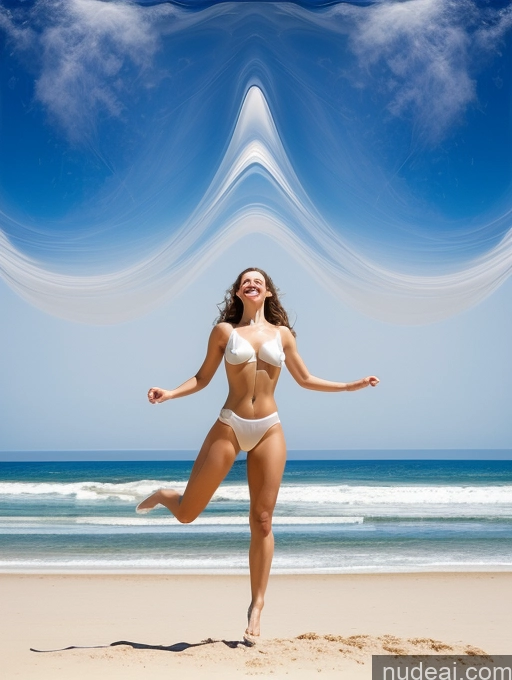 related ai porn images free for One Small Tits Lipstick Big Ass Abs Big Hips Long Legs Short Fairer Skin 30s Happy Long Hair Italian Surrealist Front View Transparent Detailed Nude Athlete Beach Jumping