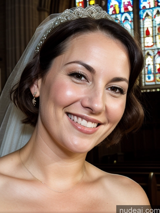 related ai porn images free for Milf Busty Thick Chubby 30s Fairer Skin Happy Black Hair Bobcut White Close-up View Nude Church Wedding